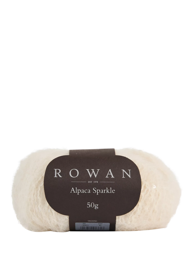 Rowan Alpaca Sparkle Knitting Yarn, 50g, Almond