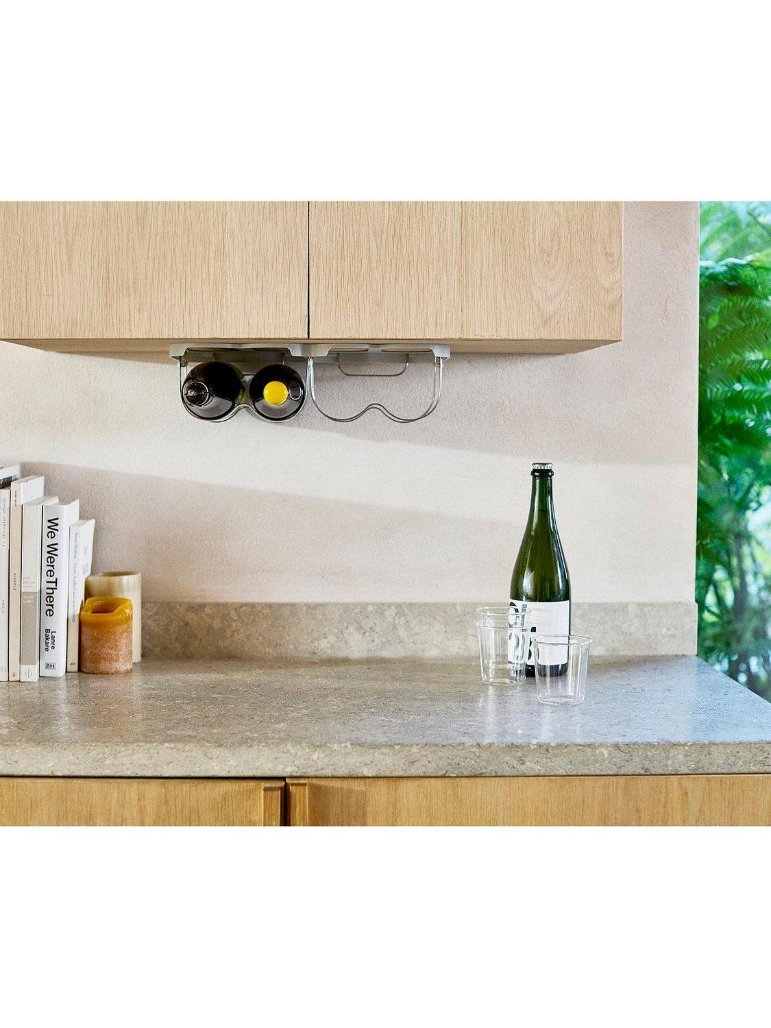 Joseph Joseph folding wine rack silver (British brand)