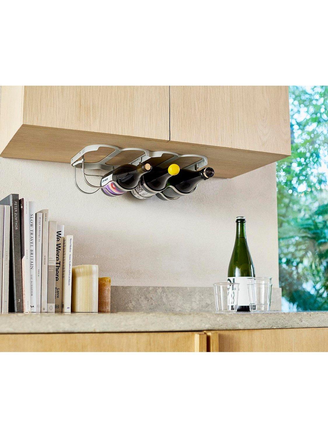 Joseph Joseph folding wine rack silver (British brand)