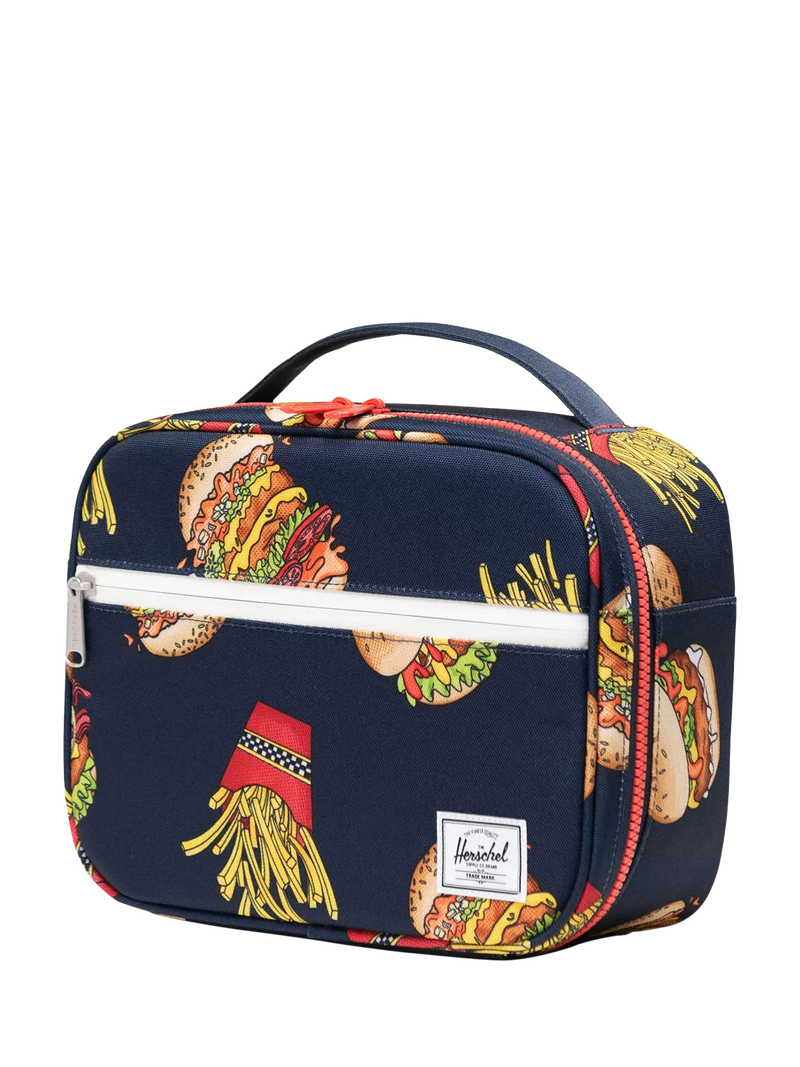 Herschel Supply Co. kids lunch box burgers fries print - British product