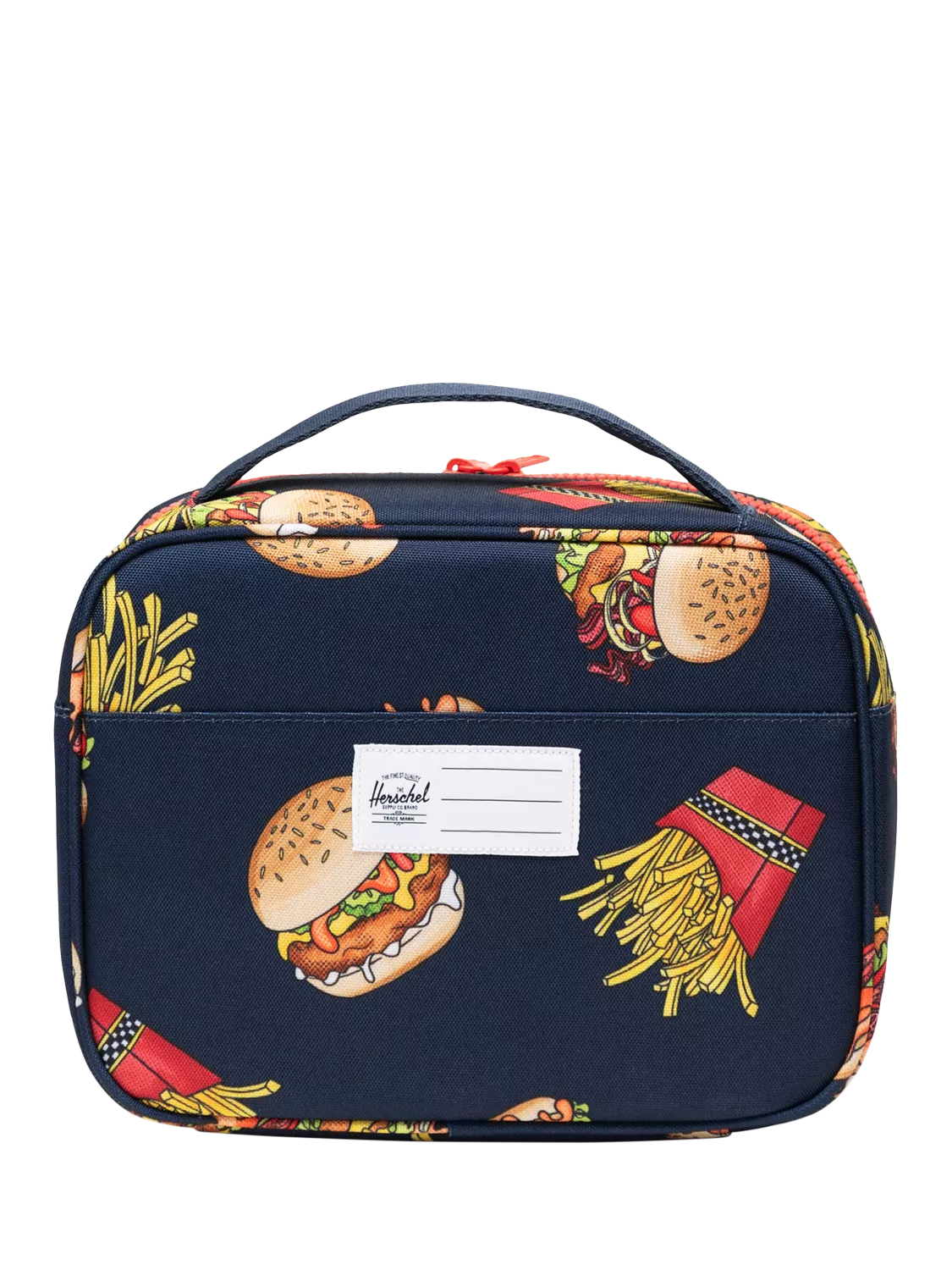 Herschel Supply Co. kids lunch box burgers fries print - British product