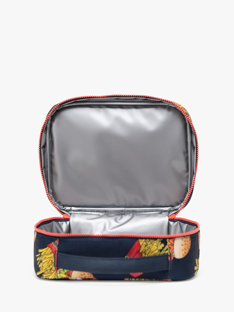 Herschel Supply Co. kids lunch box burgers fries print - British product