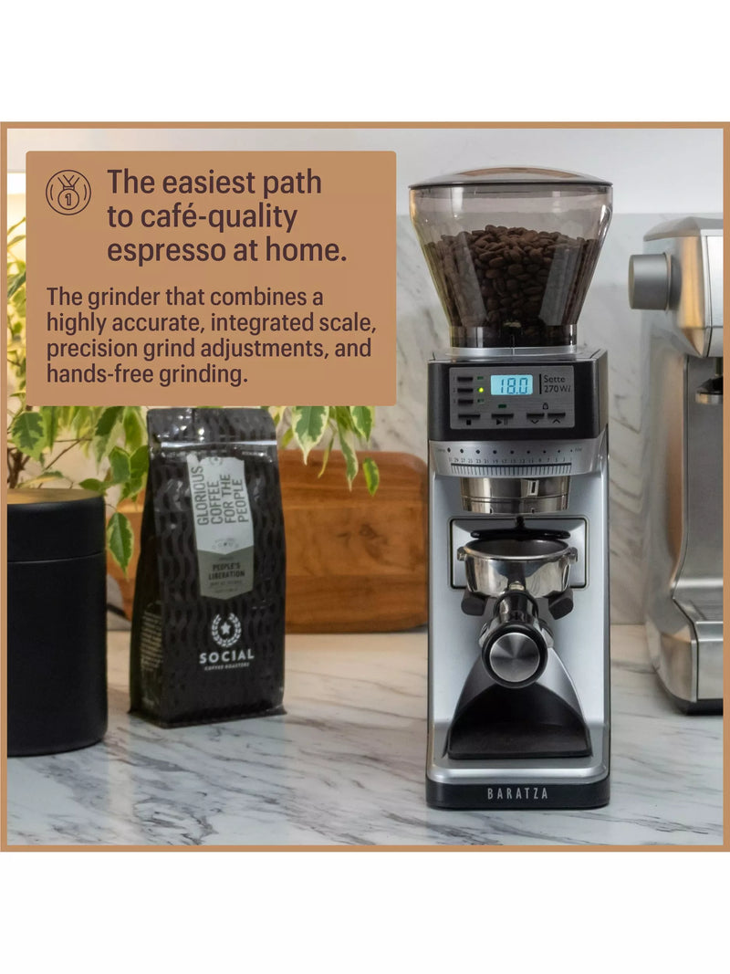 Baratza Sette 270Wi conical burr coffee grinder, imported from the UK