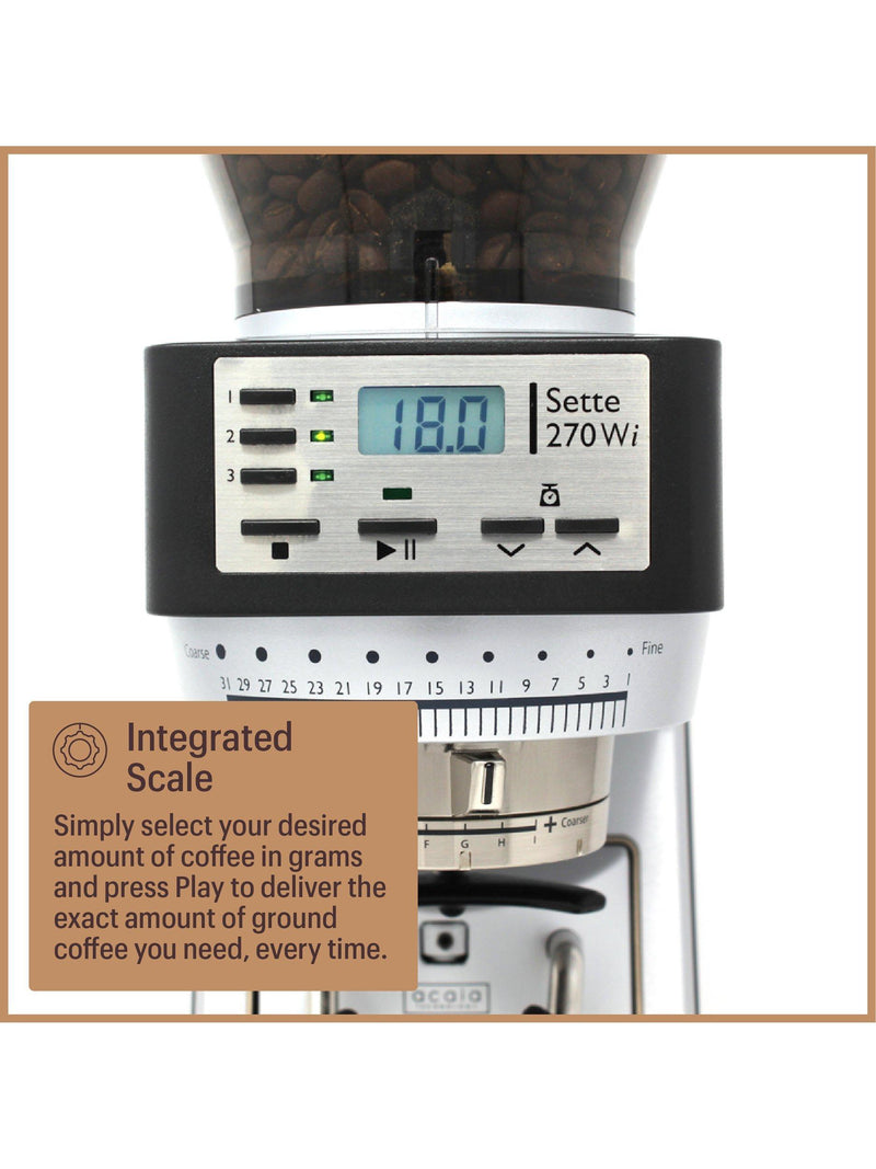 Baratza Sette 270Wi conical burr coffee grinder, imported from the UK