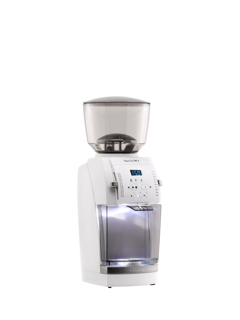Baratza Vario W+ flat burr coffee grinder white (British brand)