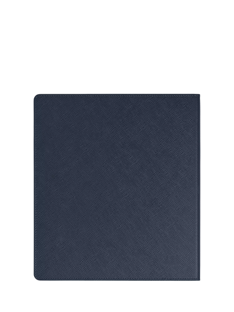 Montblanc calf leather Digital Paper folio ink blue, UK version
