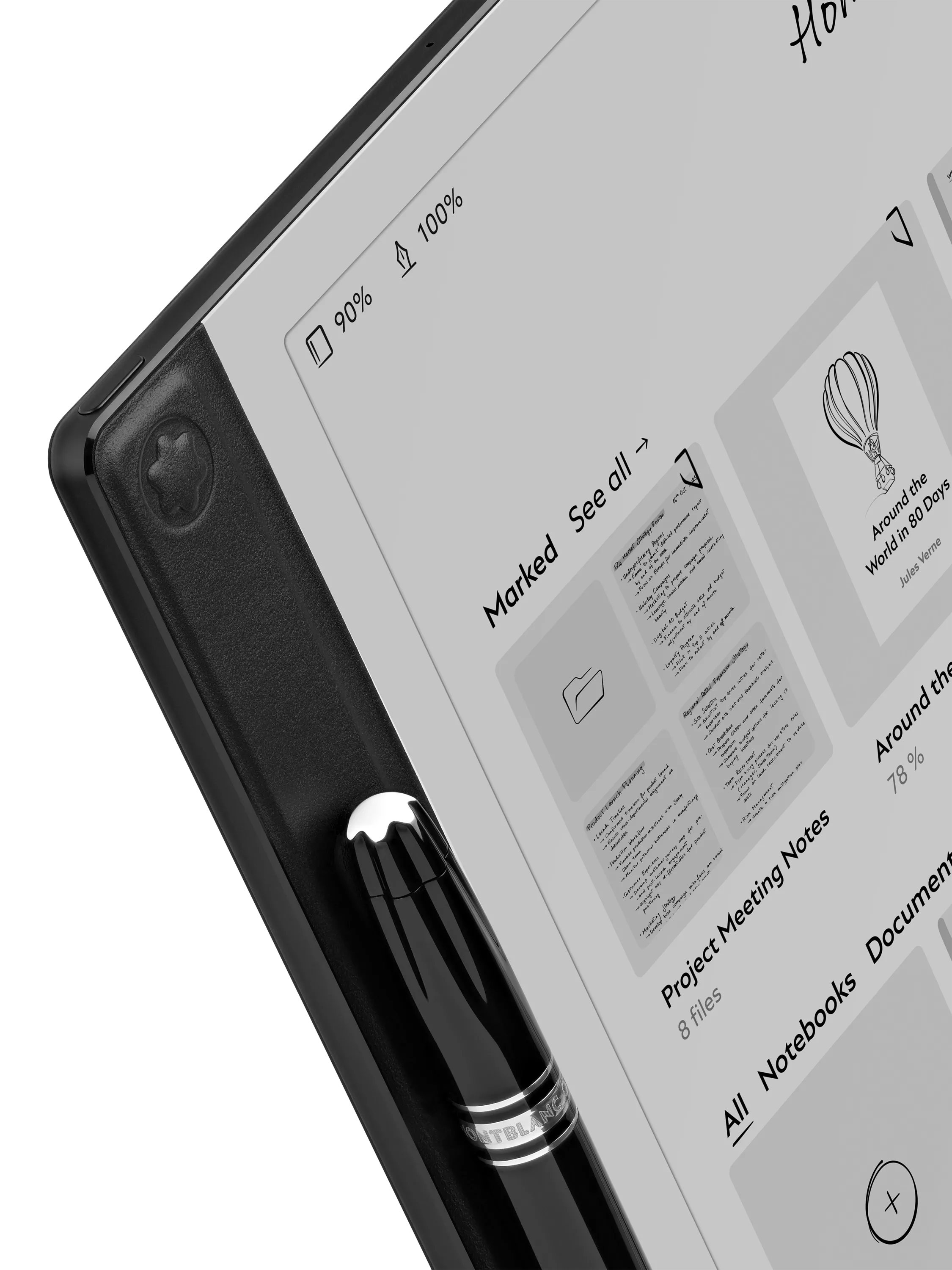 Montblanc Digital Paper black digital writing pad 1550g, imported from the UK