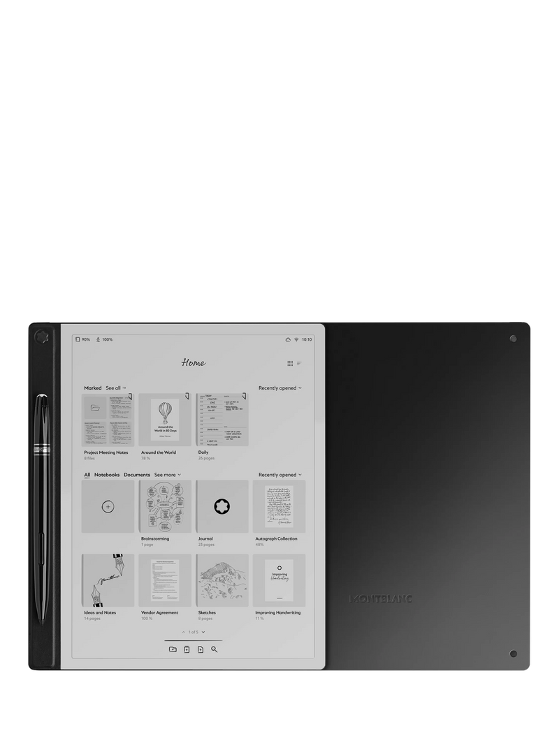Montblanc Digital Paper black digital writing pad 1550g, imported from the UK