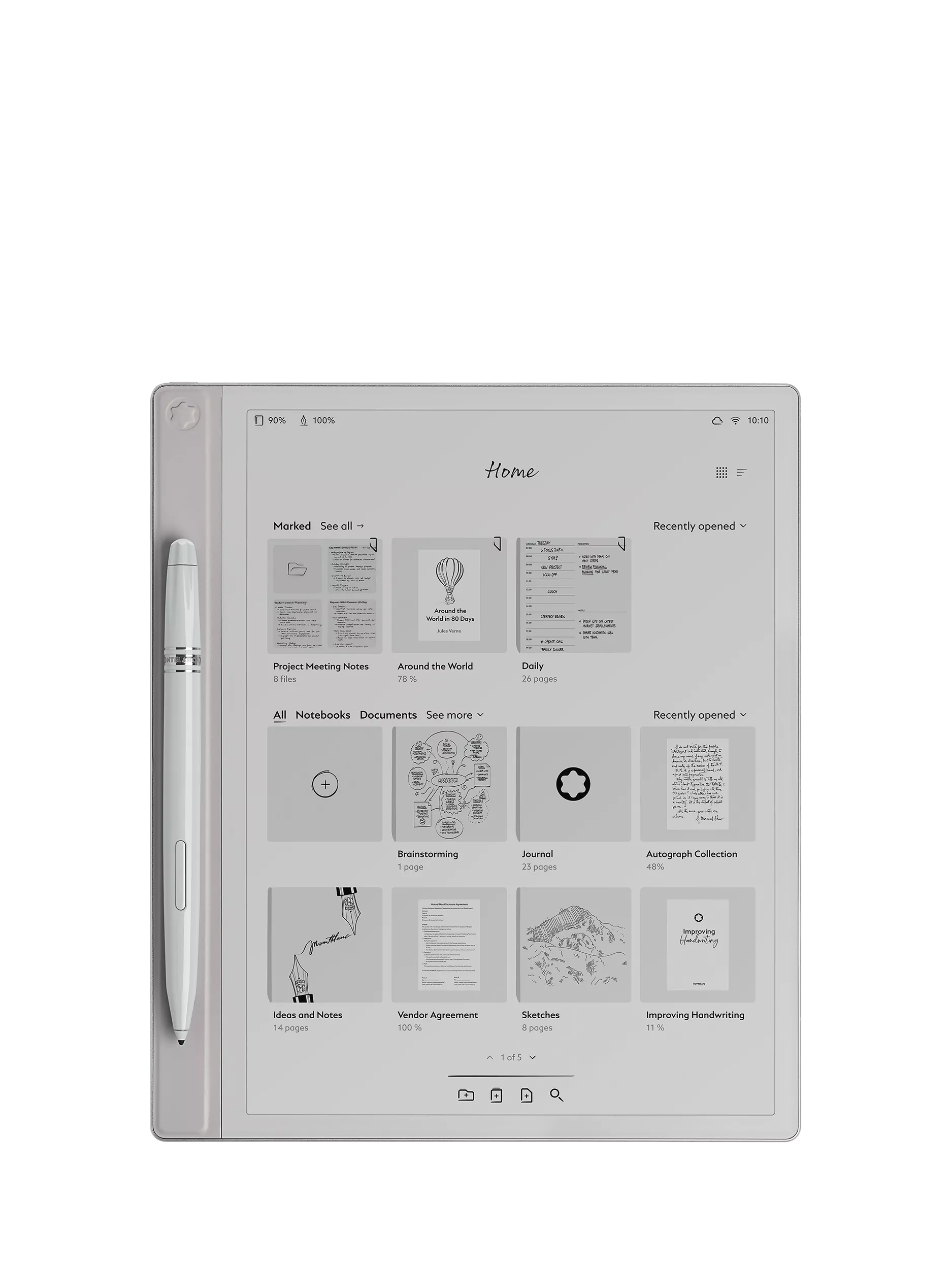 Montblanc Digital Paper Grey digital notebook (British brand)
