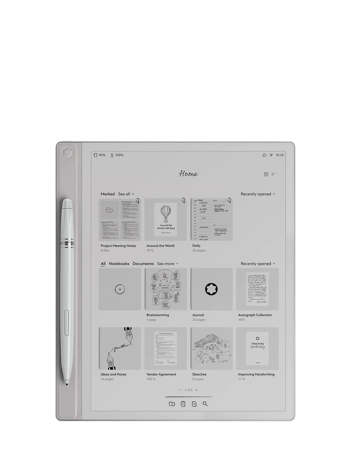 Montblanc Digital Paper Grey digital notebook (British brand)