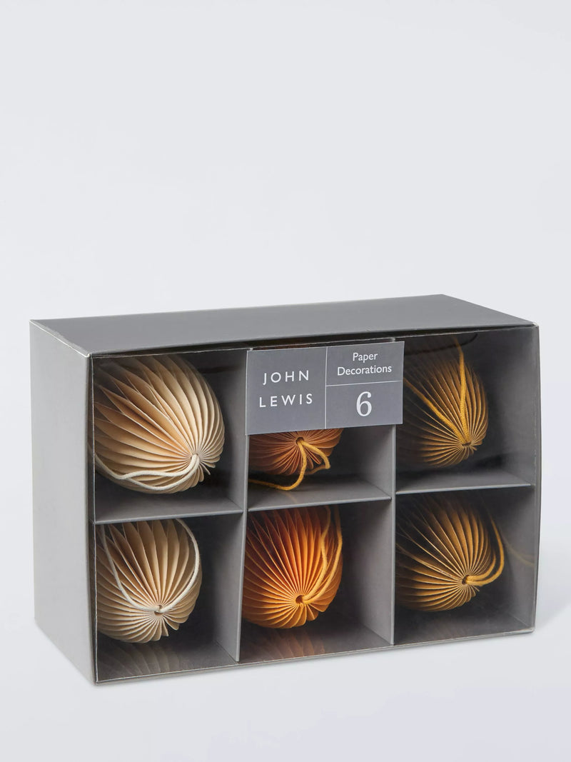 John Lewis paper honeycomb eggs pack of 6, imported from the UK