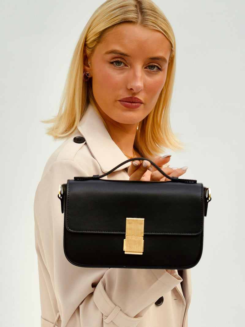 Apatchy London Flora leather top handle bag, imported from the UK