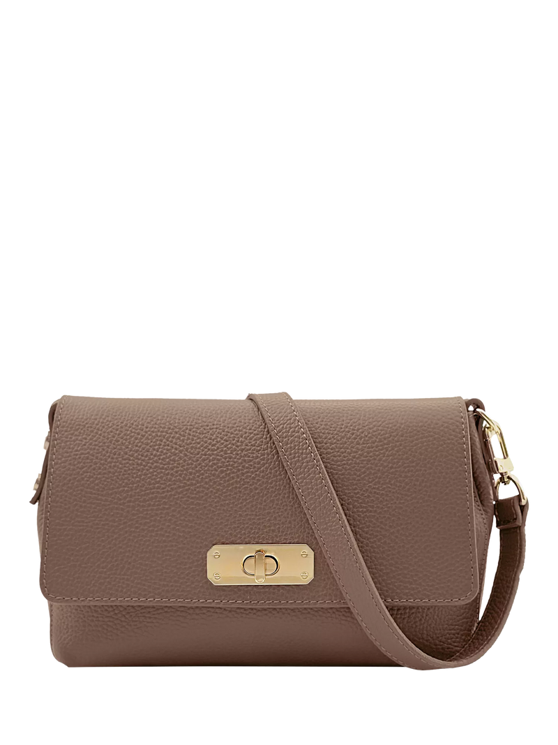 Apatchy London The Maisie Midi Leather Crossbody Bag
