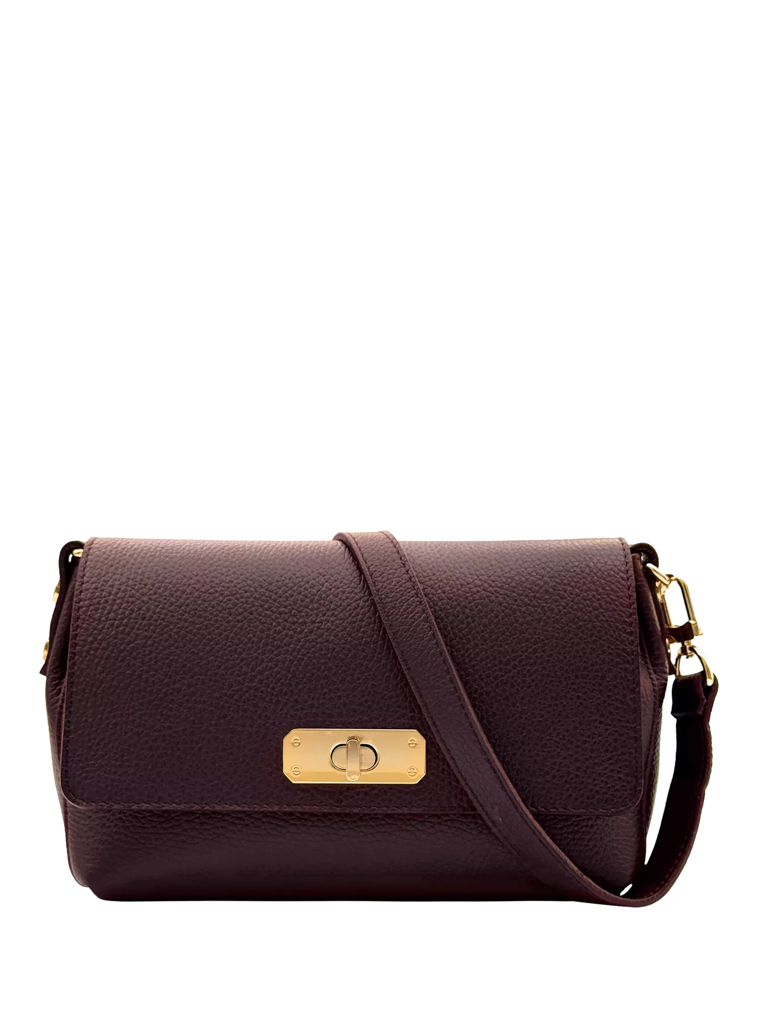 Apatchy London The Maisie Midi Leather Crossbody Bag