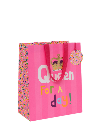 John Lewis Paper Salad Birthday Queen Gift Bag Multi- Buy online at McGrocer