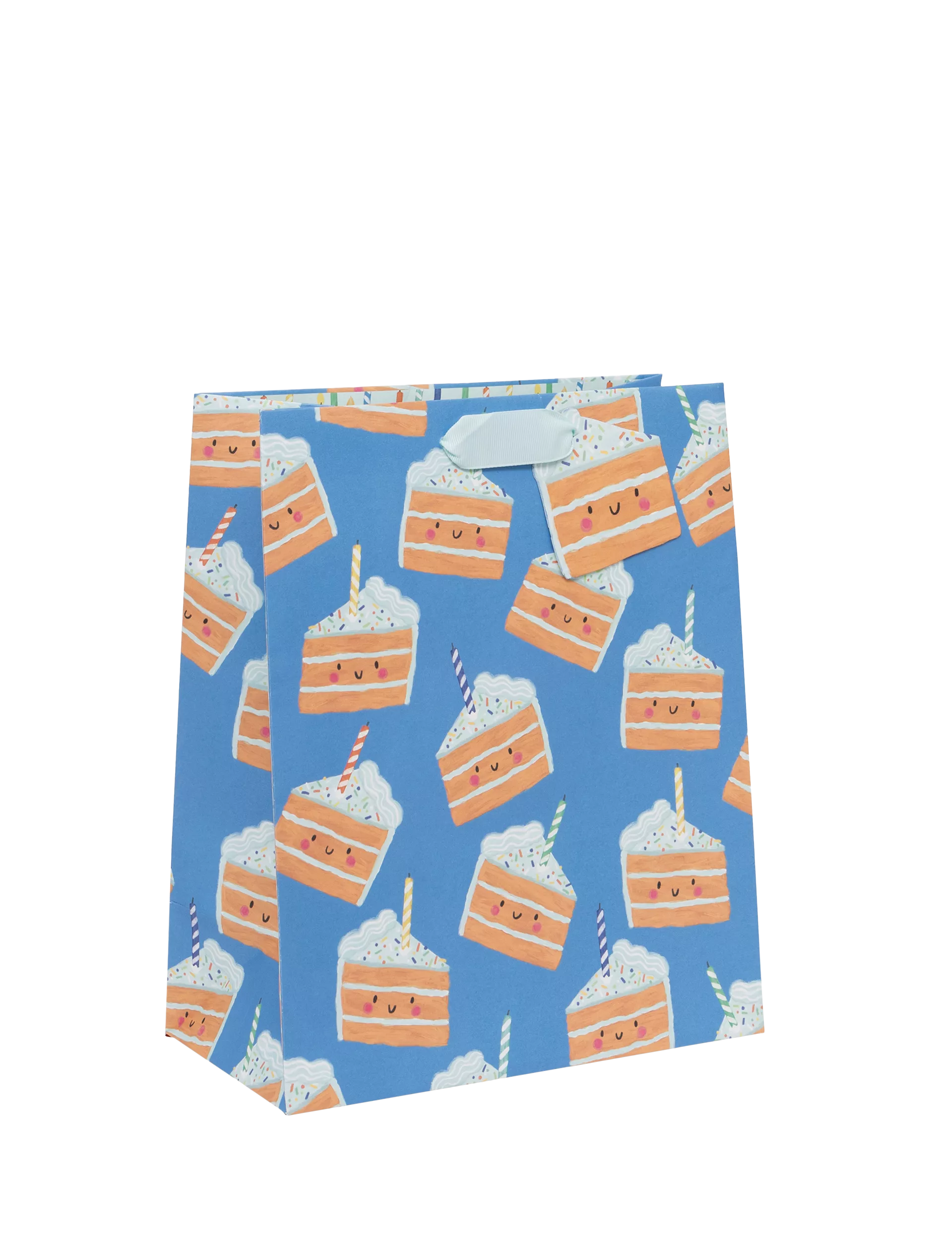 Kate McFarlane cake-themed gift bag with tag British brand