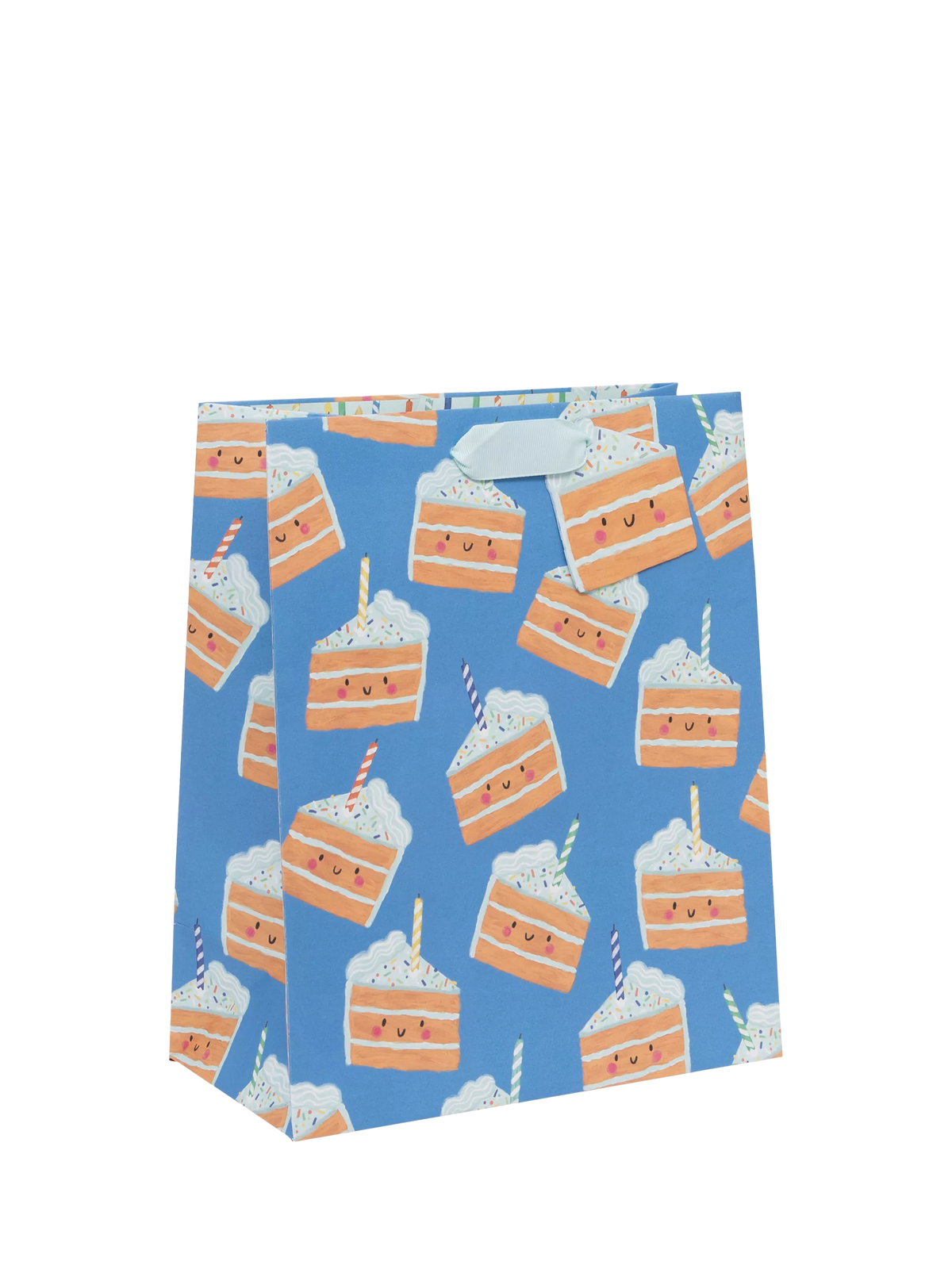 Kate McFarlane cake-themed gift bag with tag British brand