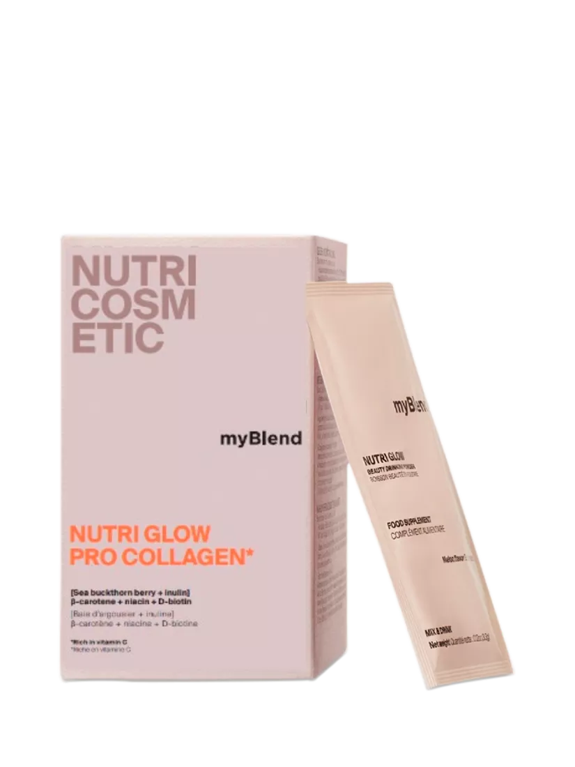 myBlend Nutri Glow Pro Collagen supplement 30 sachets, UK version