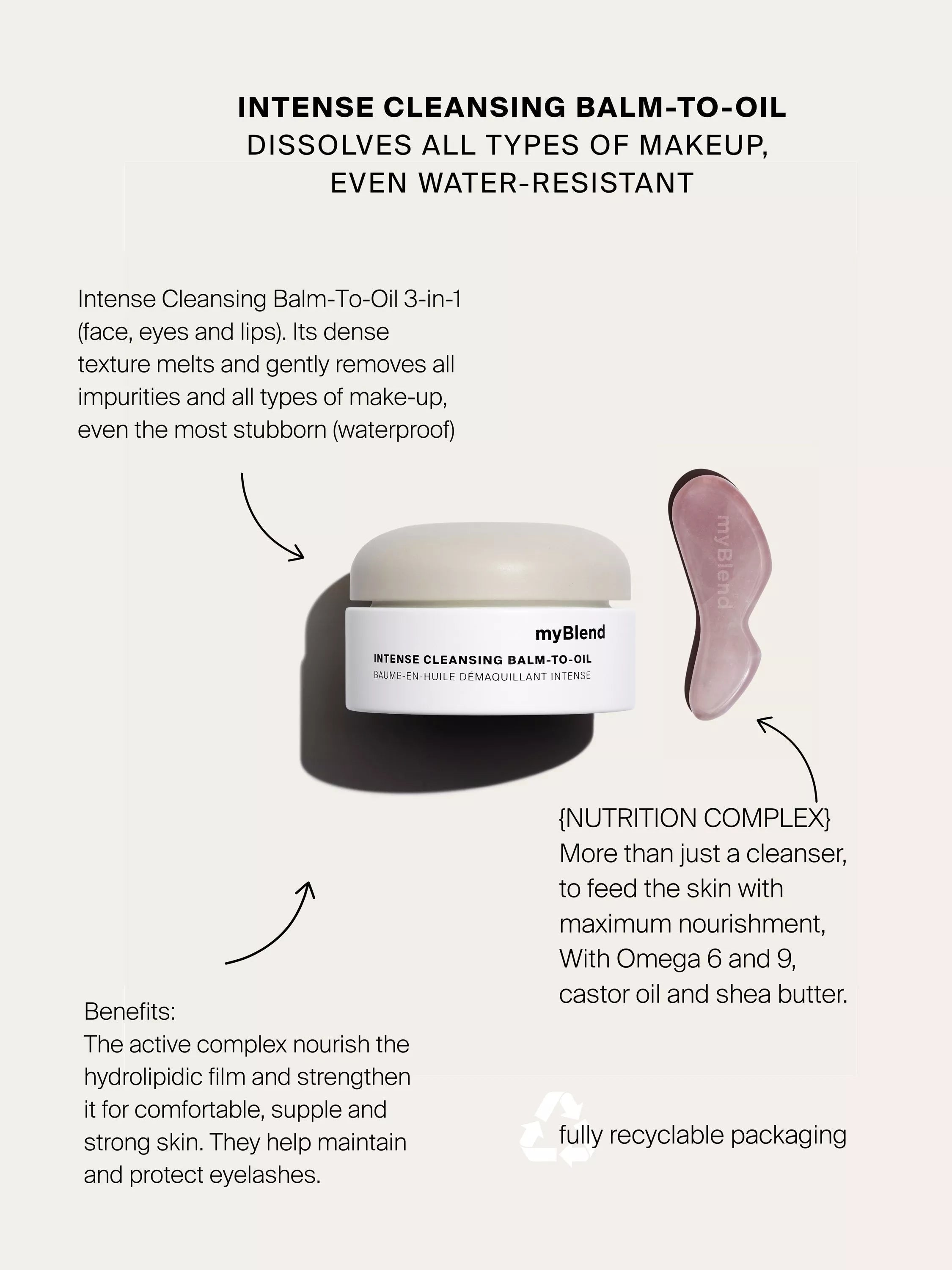 myBlend Intense Cleansing Balm 60ml, UK version