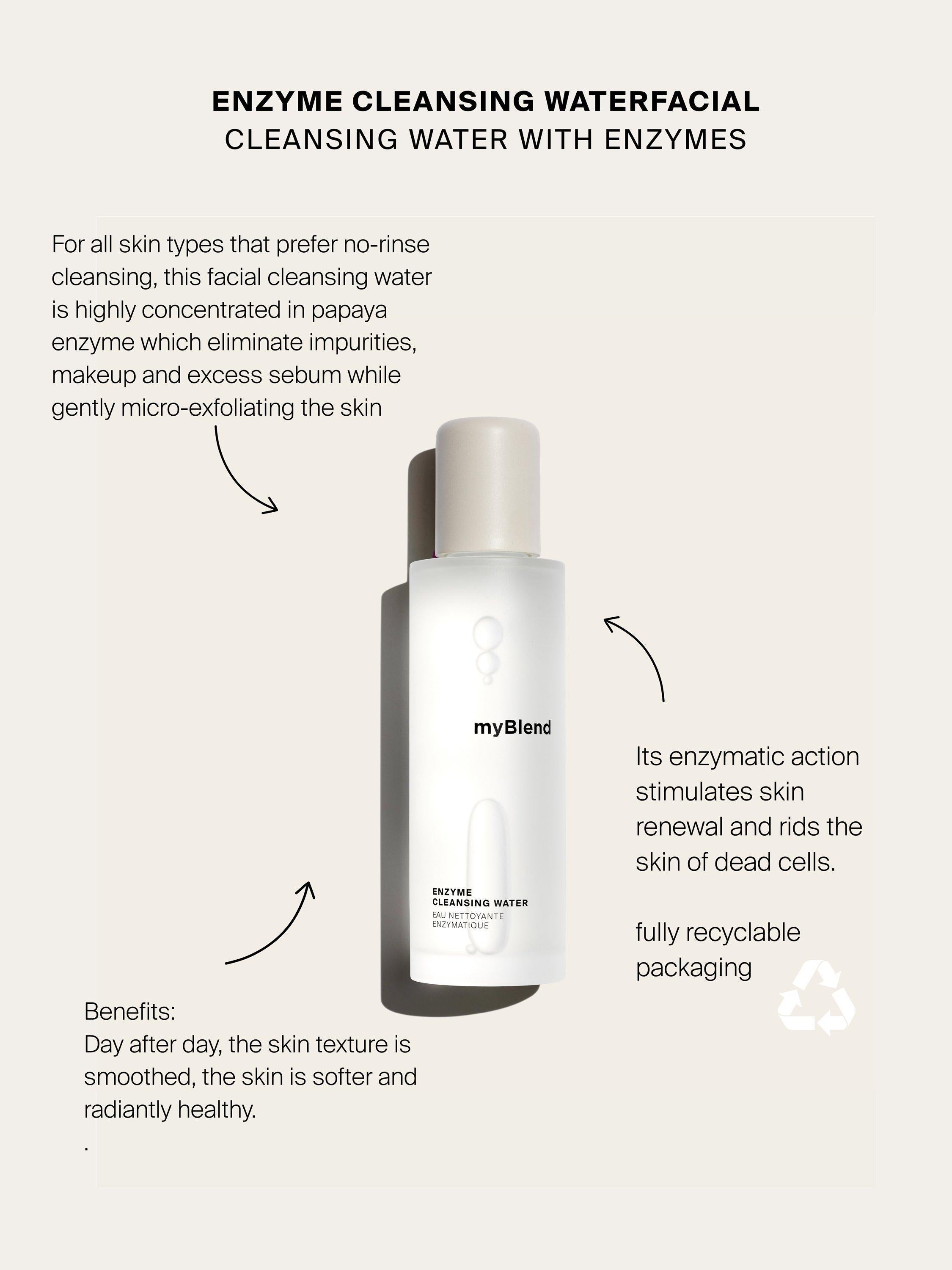 myBlend Enzyme Cleansing Water 150ml, imported from the UK