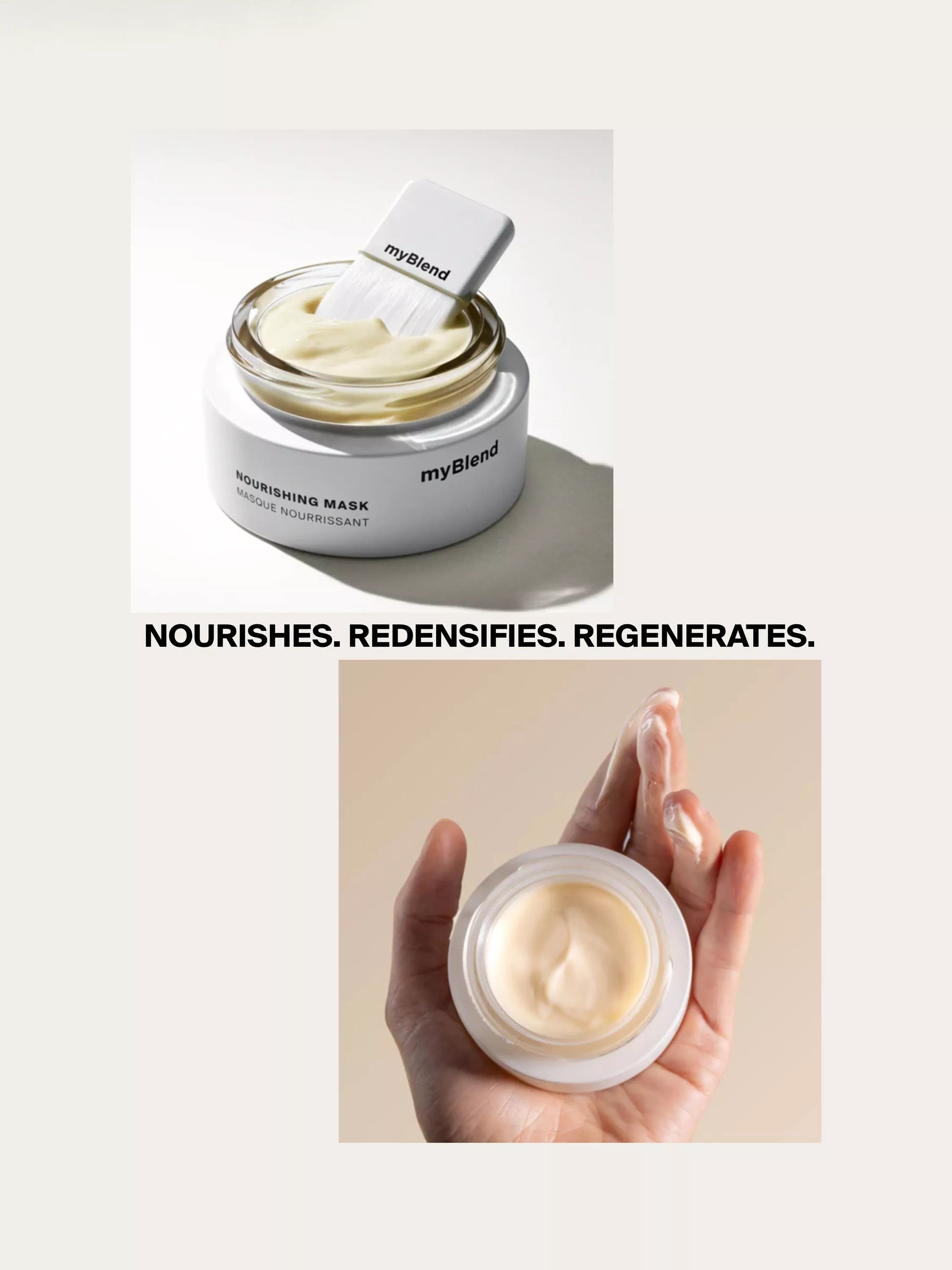 myBlend nourishing face mask 60ml, imported from the UK