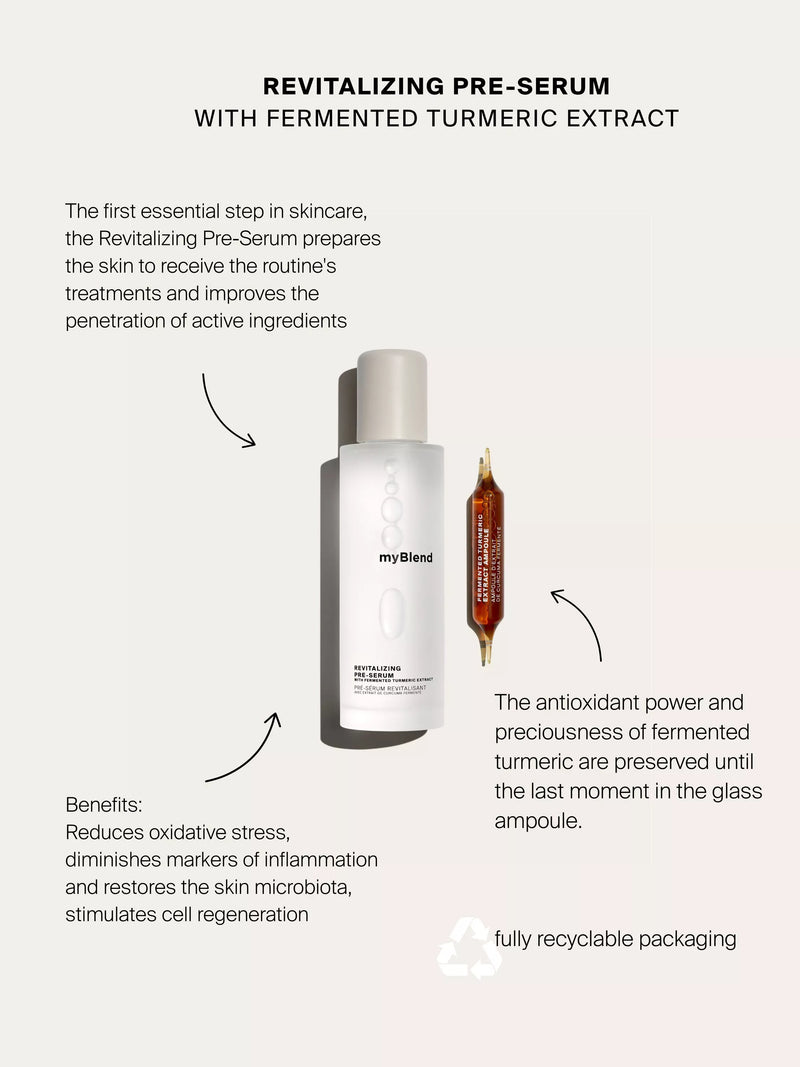 myBlend revitalising pre-serum 150ml, imported from the UK