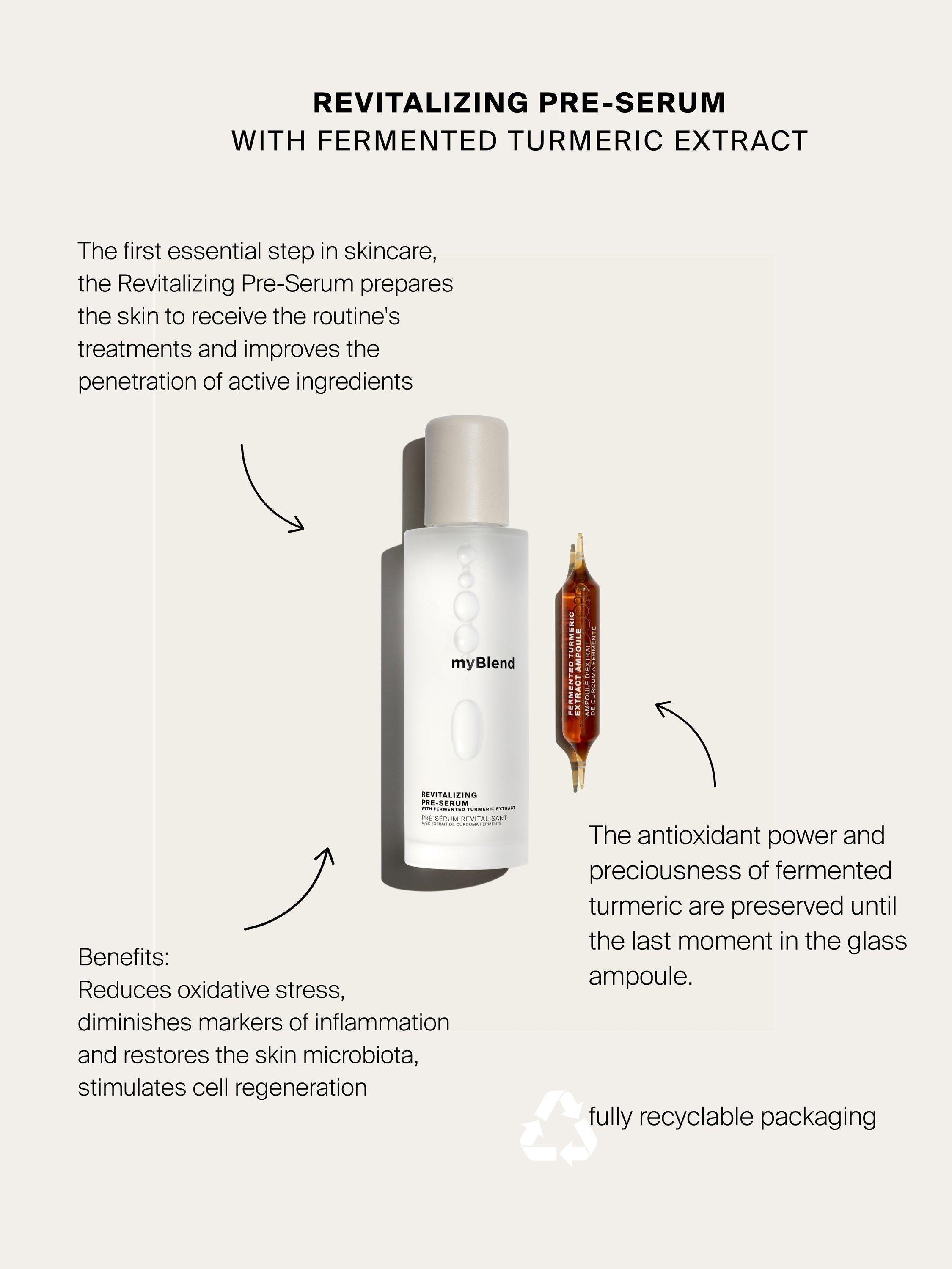 myBlend revitalising pre-serum 150ml, imported from the UK