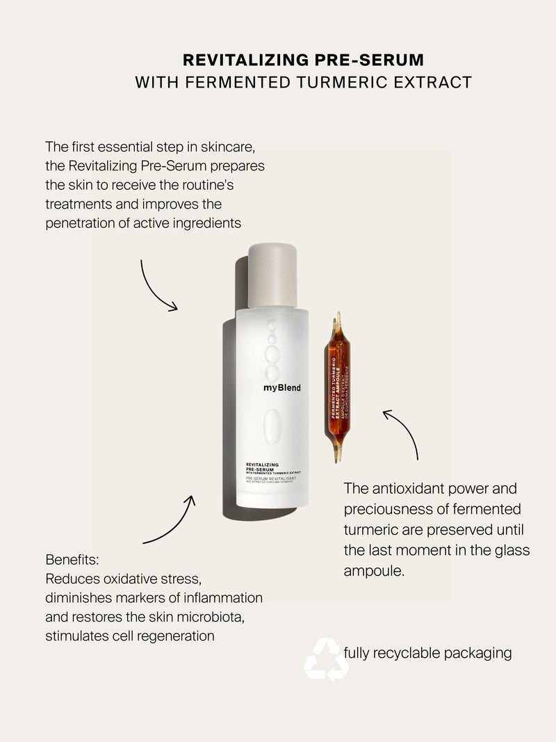 myBlend revitalising pre-serum 150ml, imported from the UK