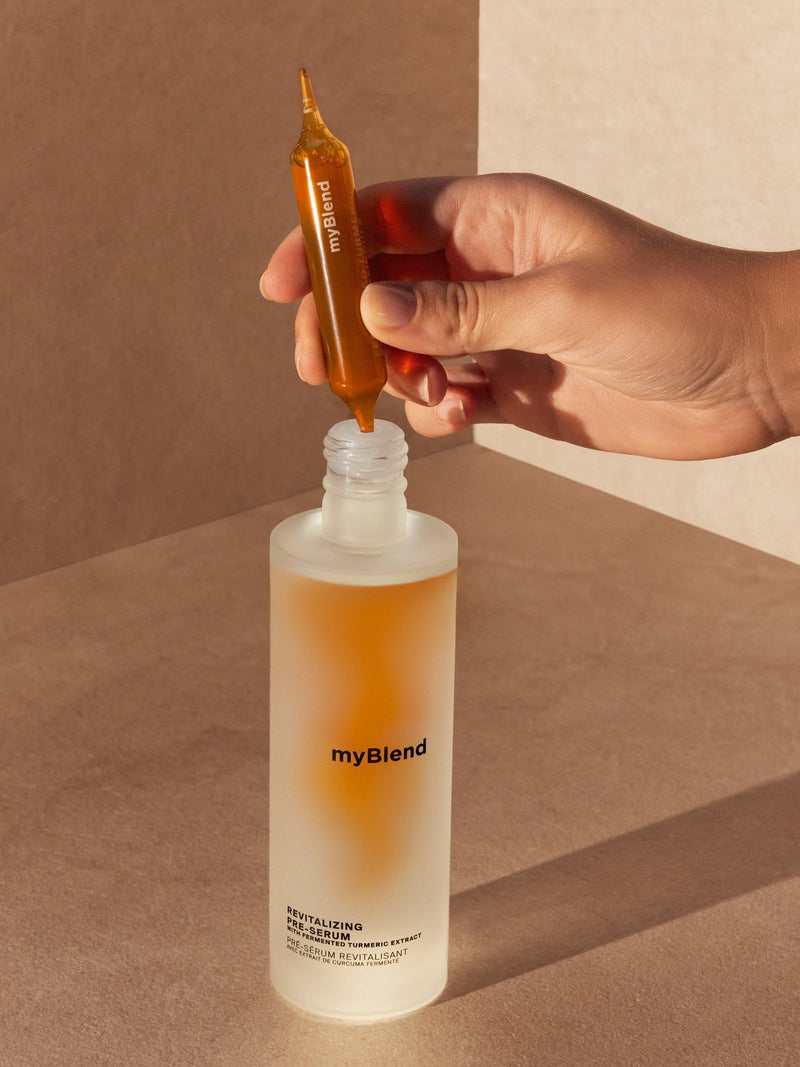 myBlend revitalising pre-serum 150ml, imported from the UK