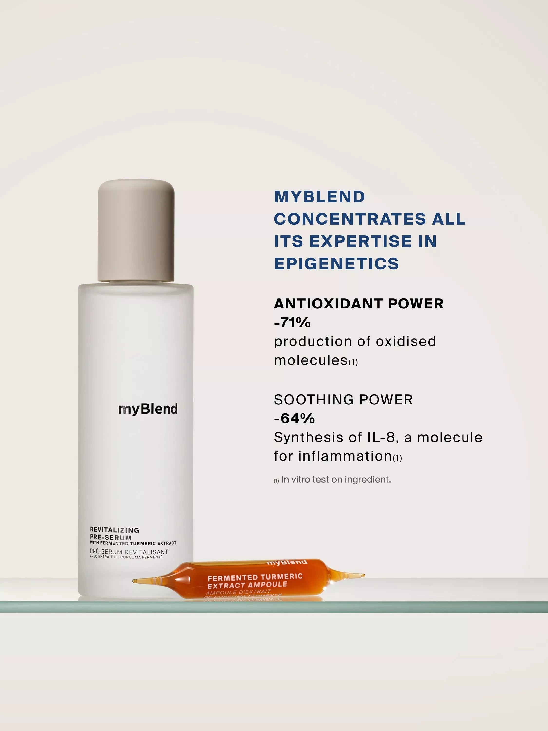 myBlend revitalising pre-serum 150ml, imported from the UK