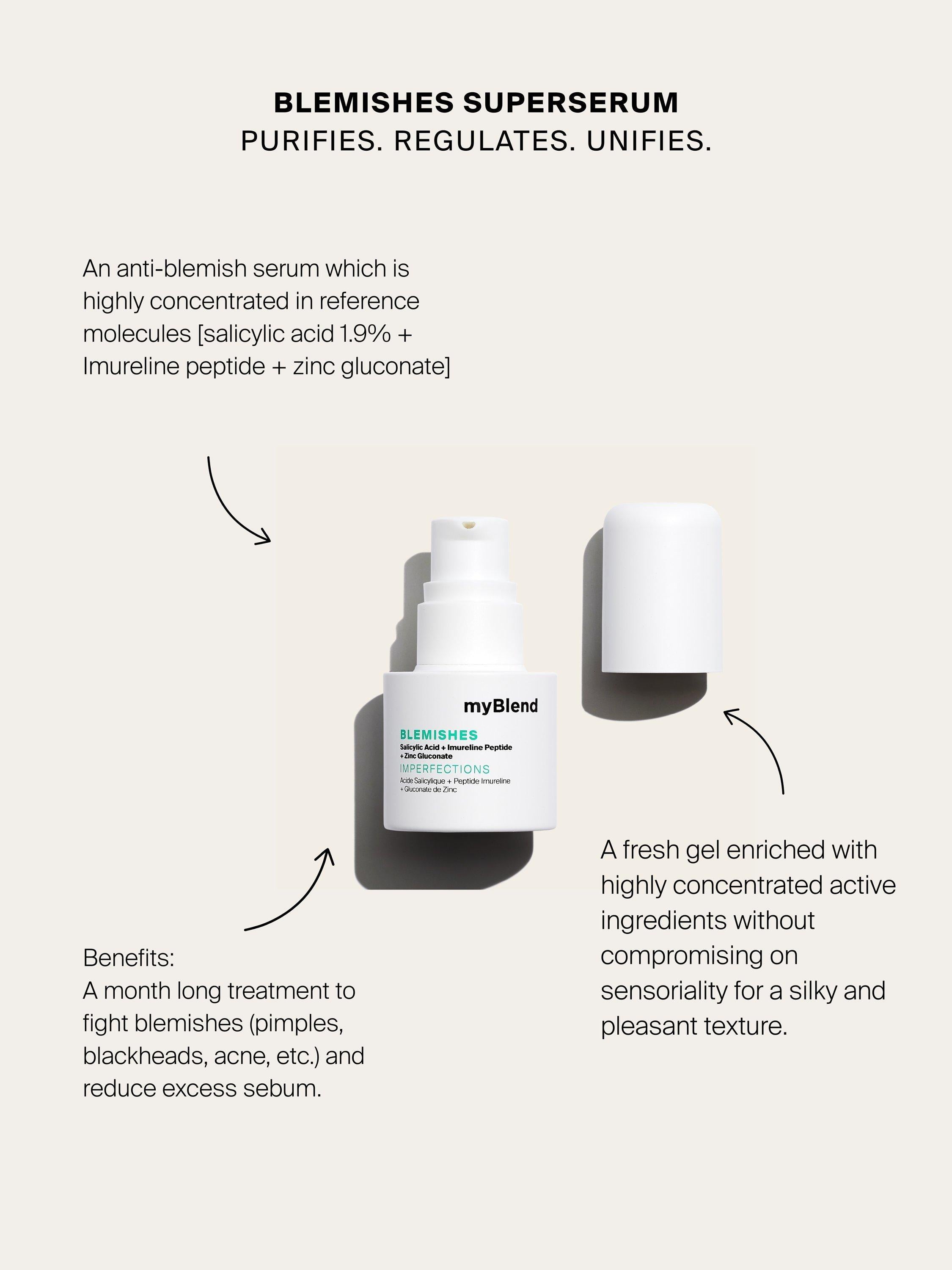 myBlend blemishes superserum 15ml (British brand)