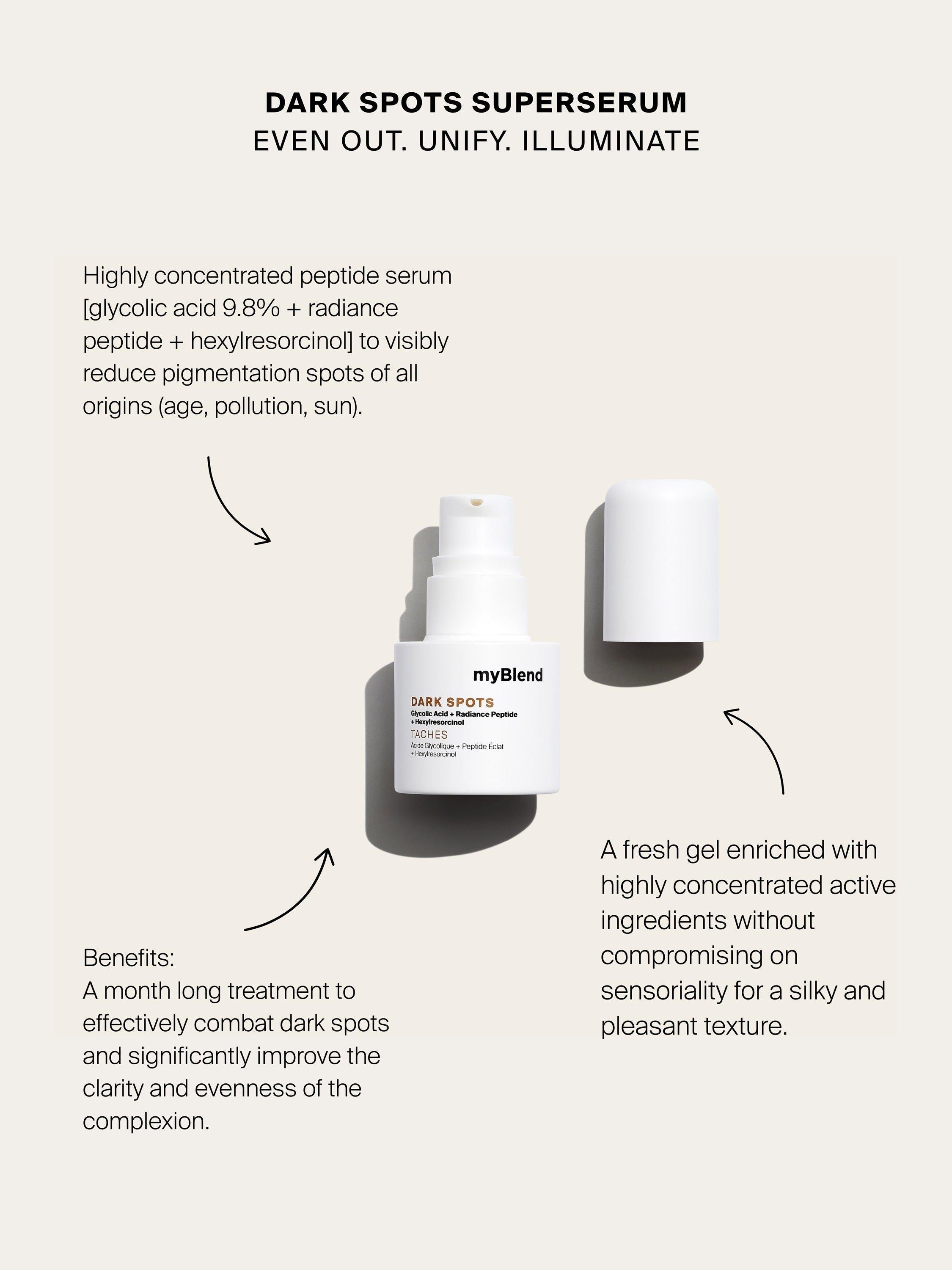 myBlend dark spots serum 15ml - British product