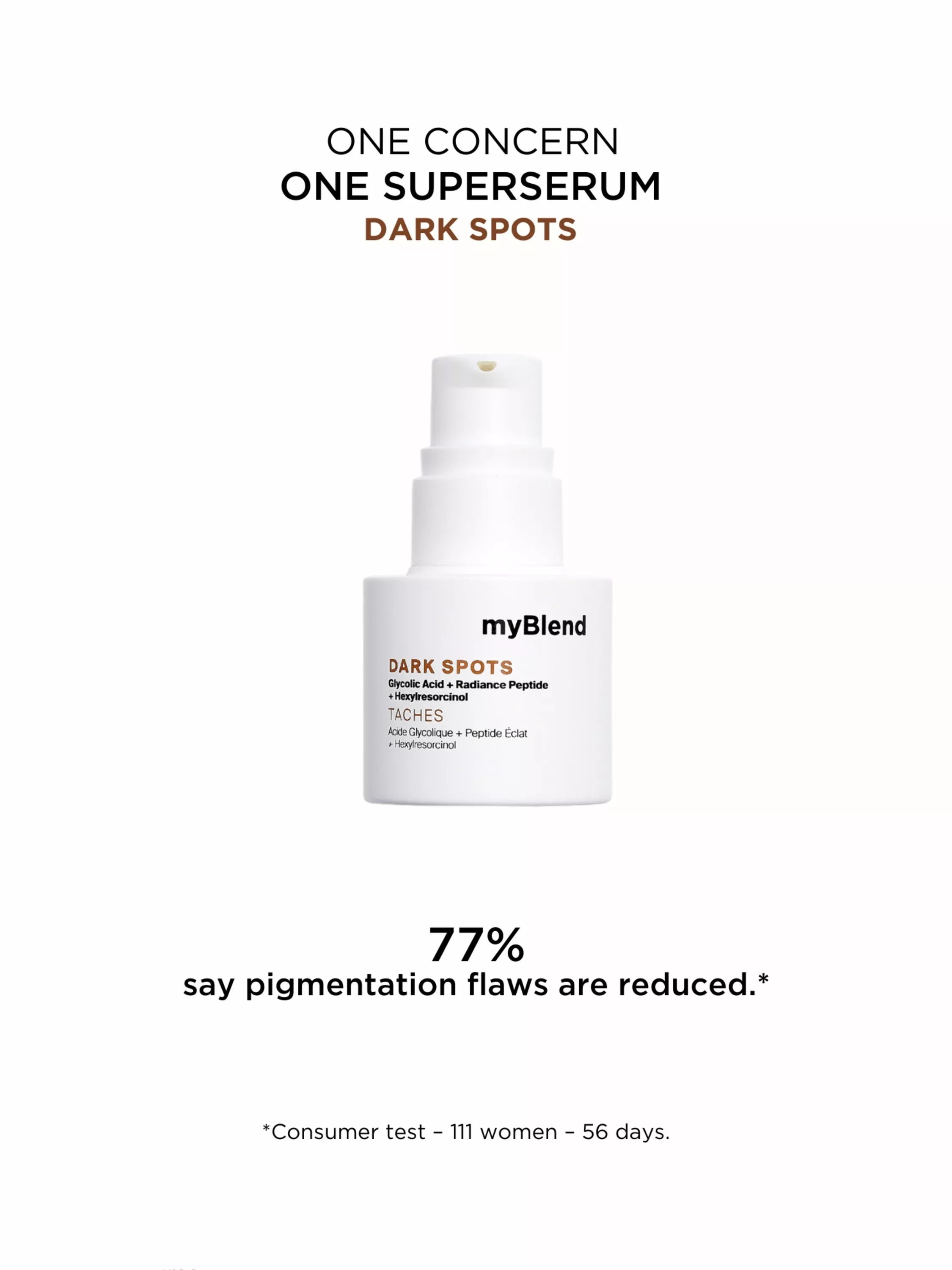 myBlend dark spots serum 15ml - British product