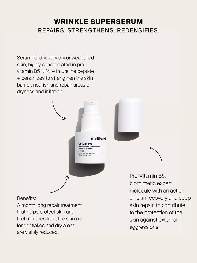 myBlend Wrinkles Superserum anti-ageing serum 15ml (British brand)