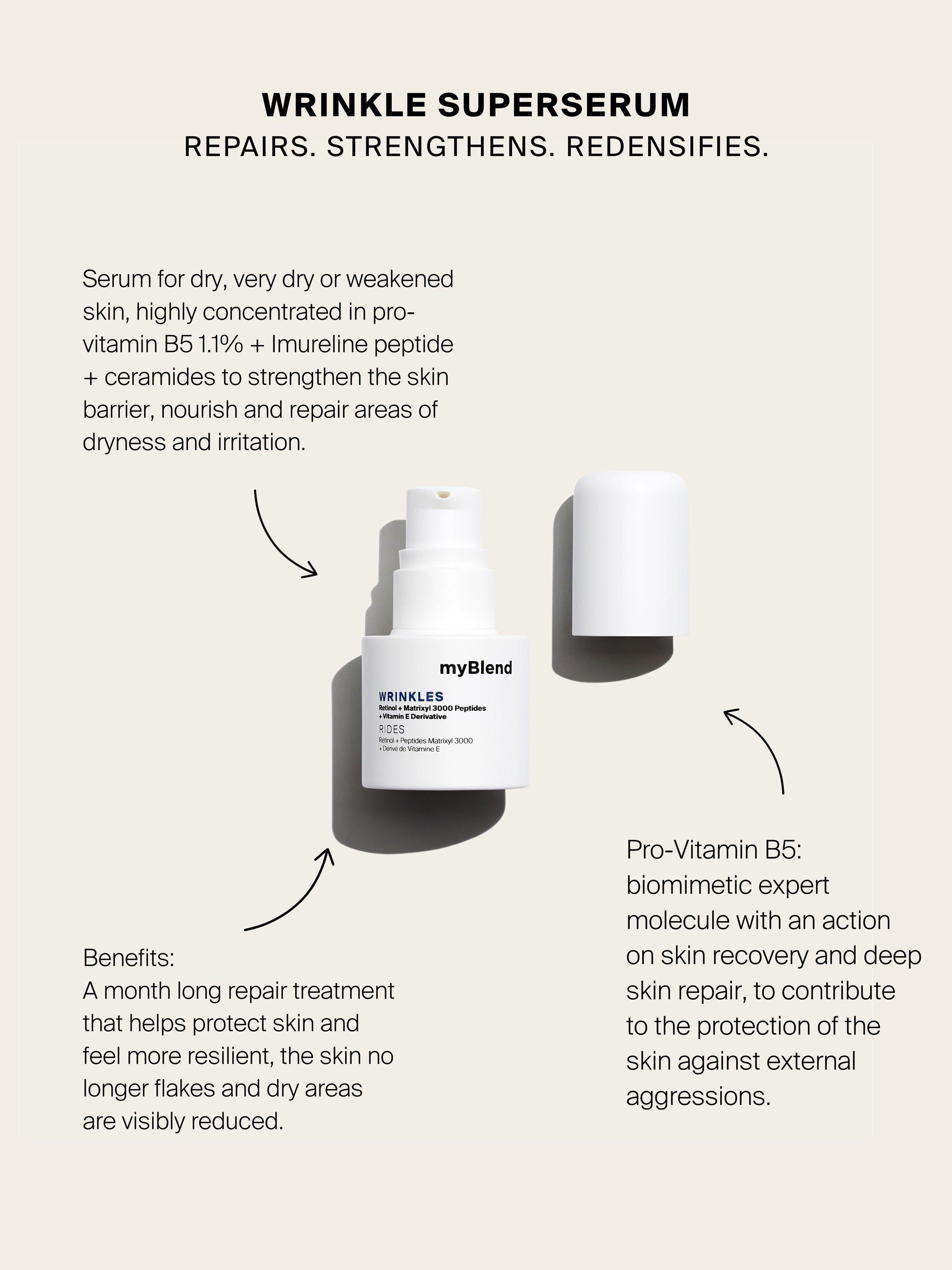 myBlend Wrinkles Superserum anti-ageing serum 15ml (British brand)