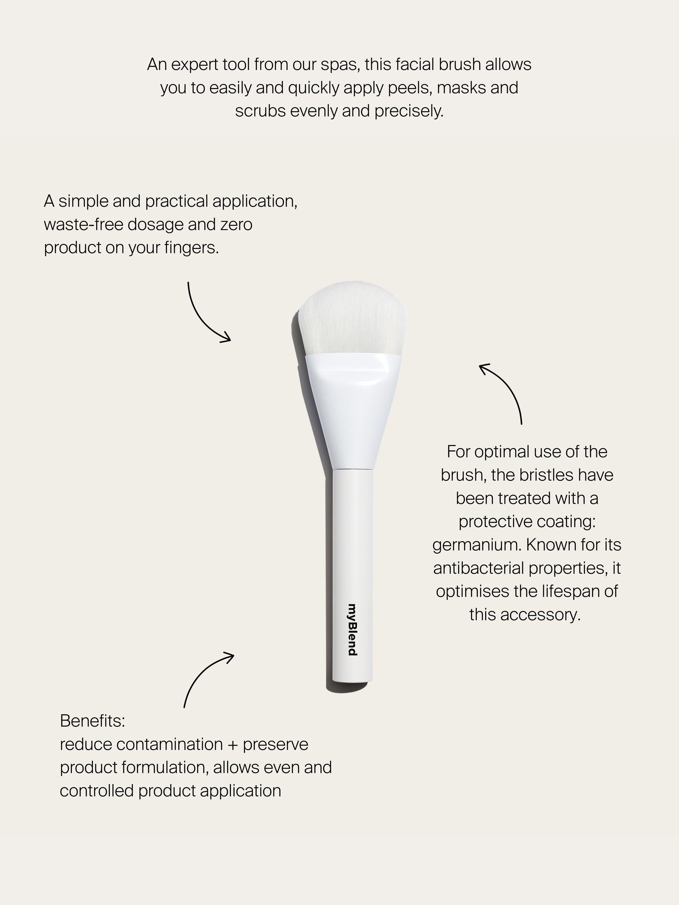 myBlend Skincare Facial Brush germanium bristles, UK version