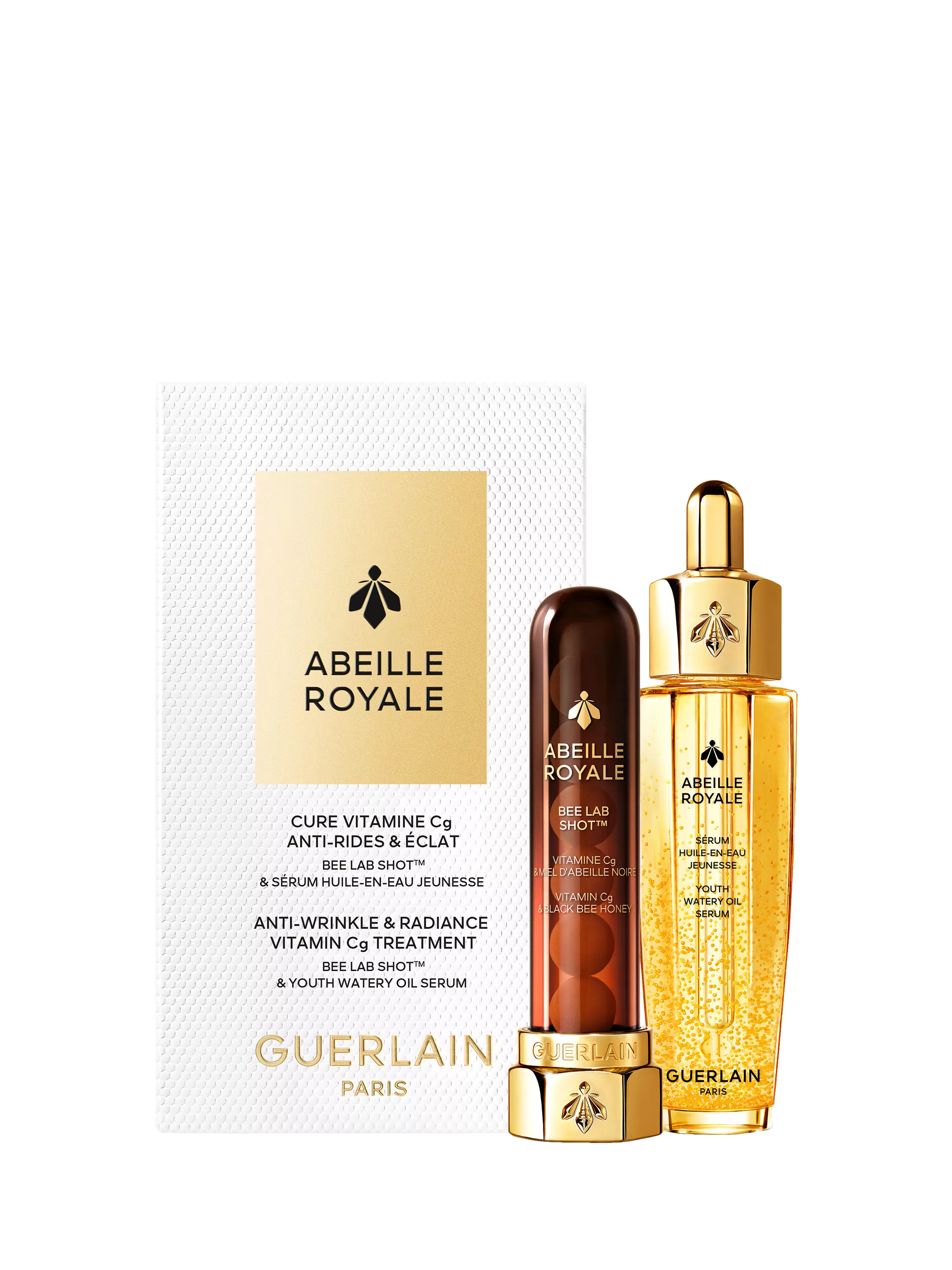 Guerlain Abeille Royale Cure skincare gift set with 30ml serum, UK version
