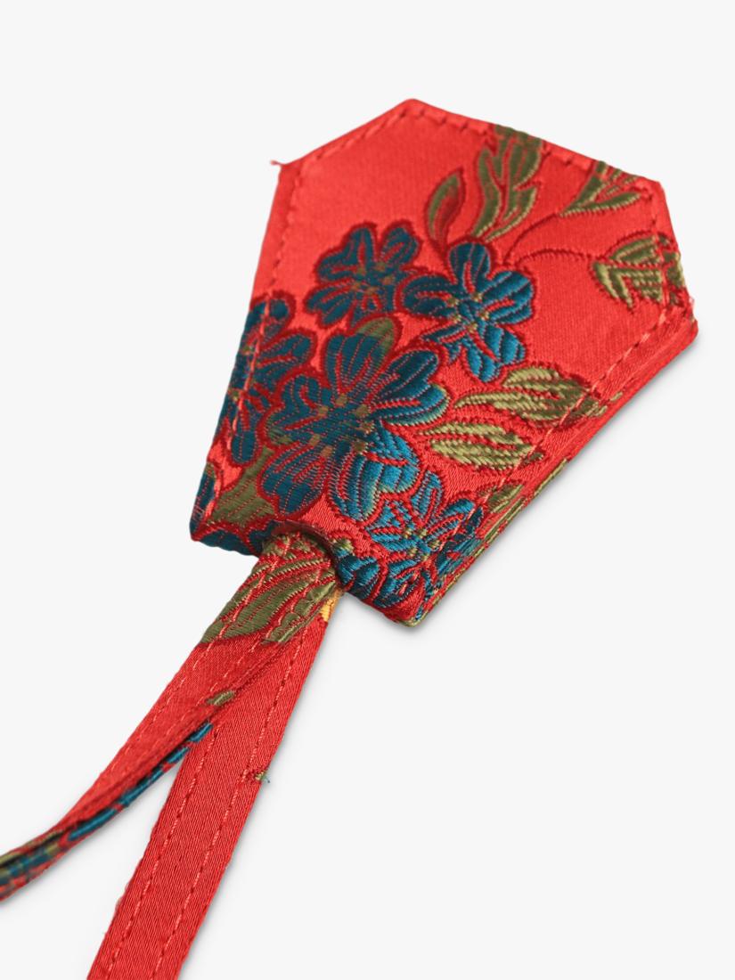 Marques Almeida red floral jacquard crossbody bag, UK version