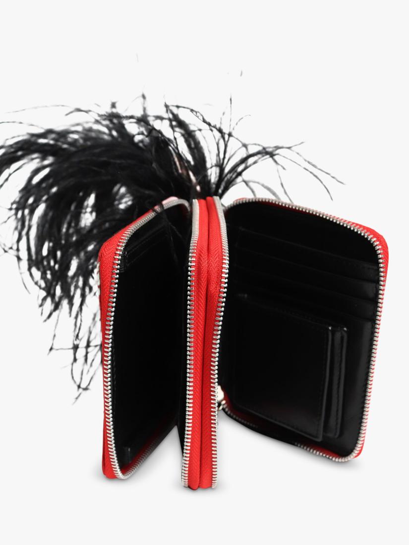 Marques Almeida red floral jacquard crossbody bag, UK version