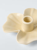 John Lewis flower candle holder yellow stoneware - British product