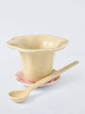 John Lewis stoneware floral infuser yellow pink (British brand)