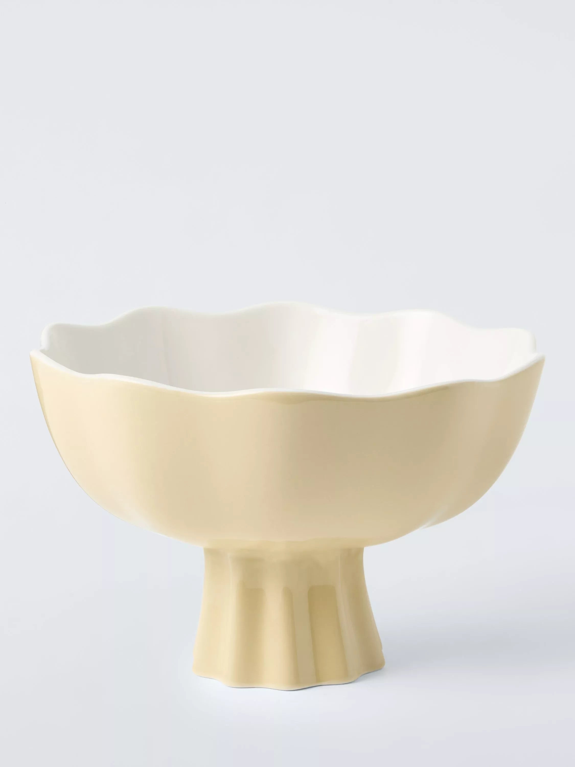 John Lewis yellow floral footed decorative bowl (British brand)