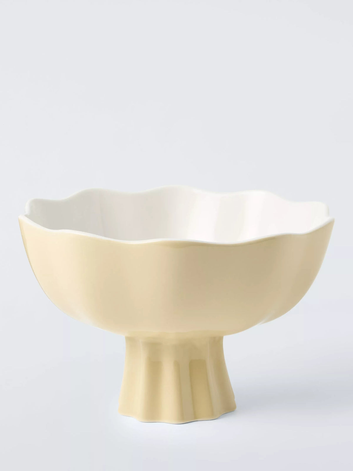 John Lewis yellow floral footed decorative bowl (British brand)