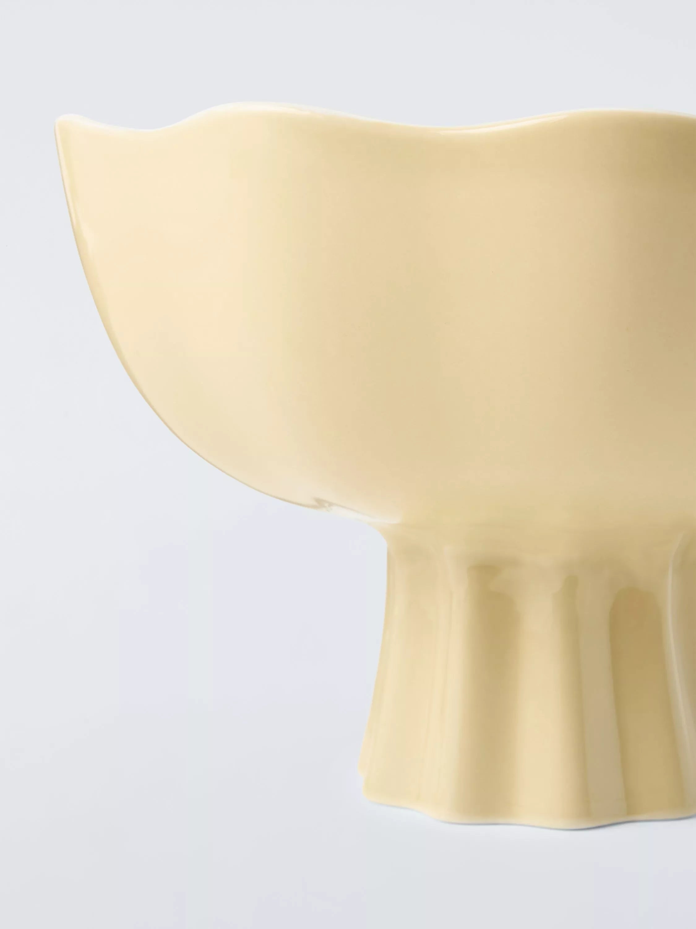 John Lewis yellow floral footed decorative bowl (British brand)