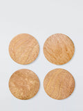 John Lewis round coasters set FSC-certified mango wood, imported from the UK