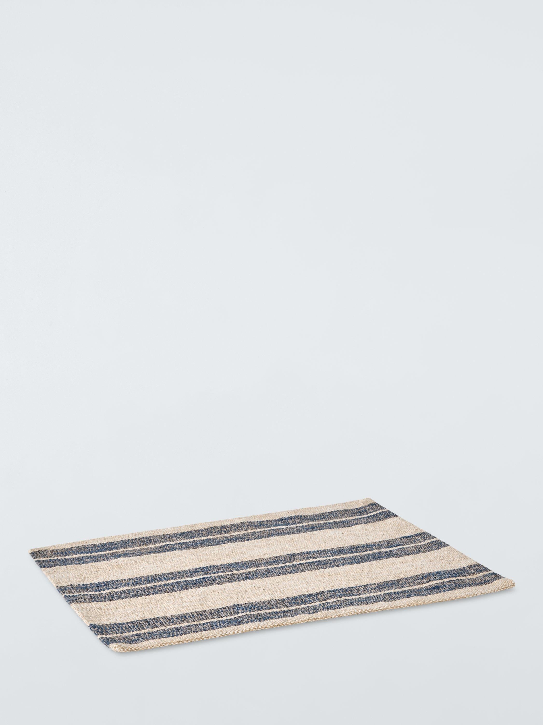John Lewis coastal stripe cotton placemats set of 2 35x35cm - British product