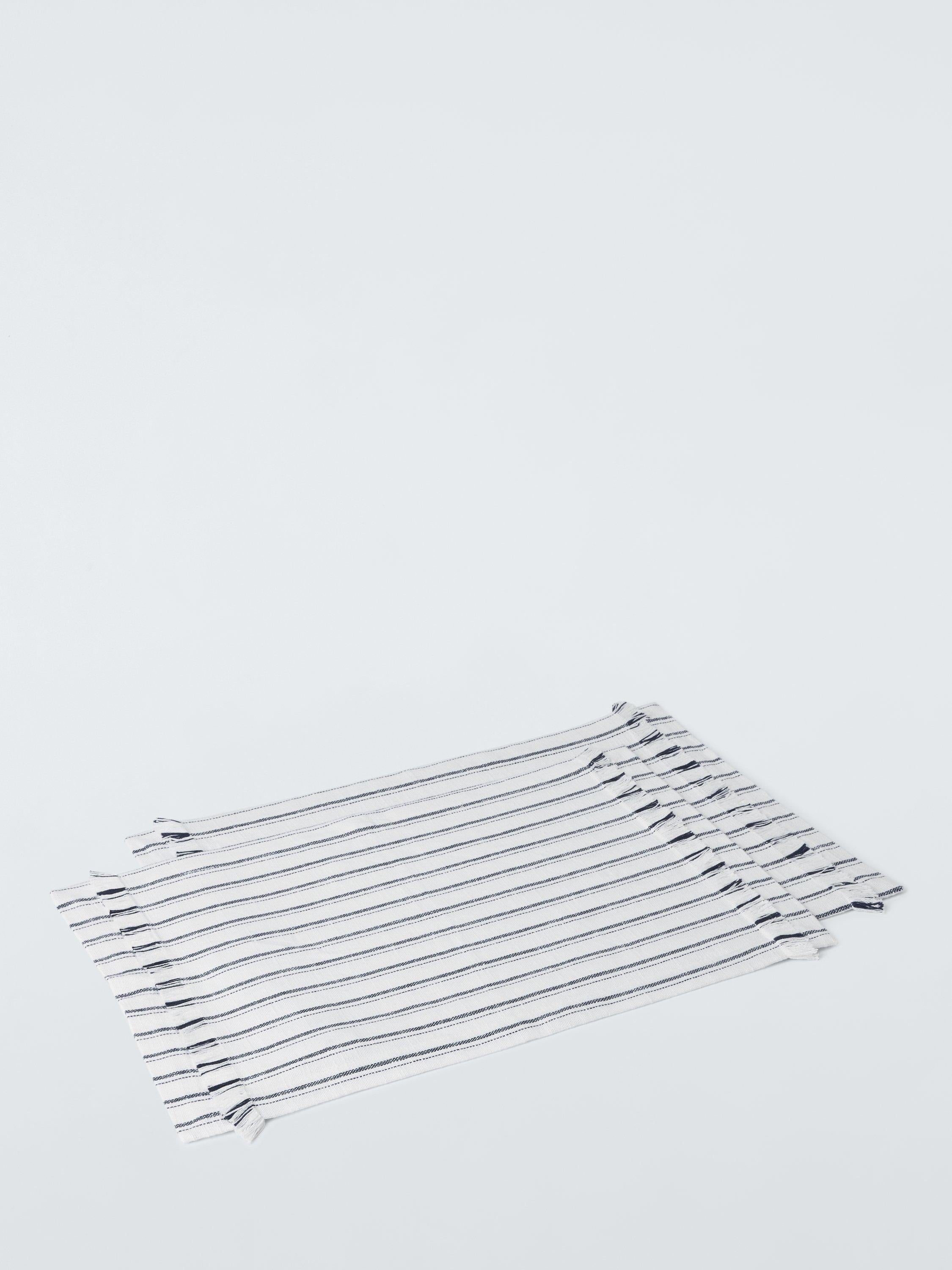 John Lewis coastal stripe tufted cotton placemats set of 2 (British brand)