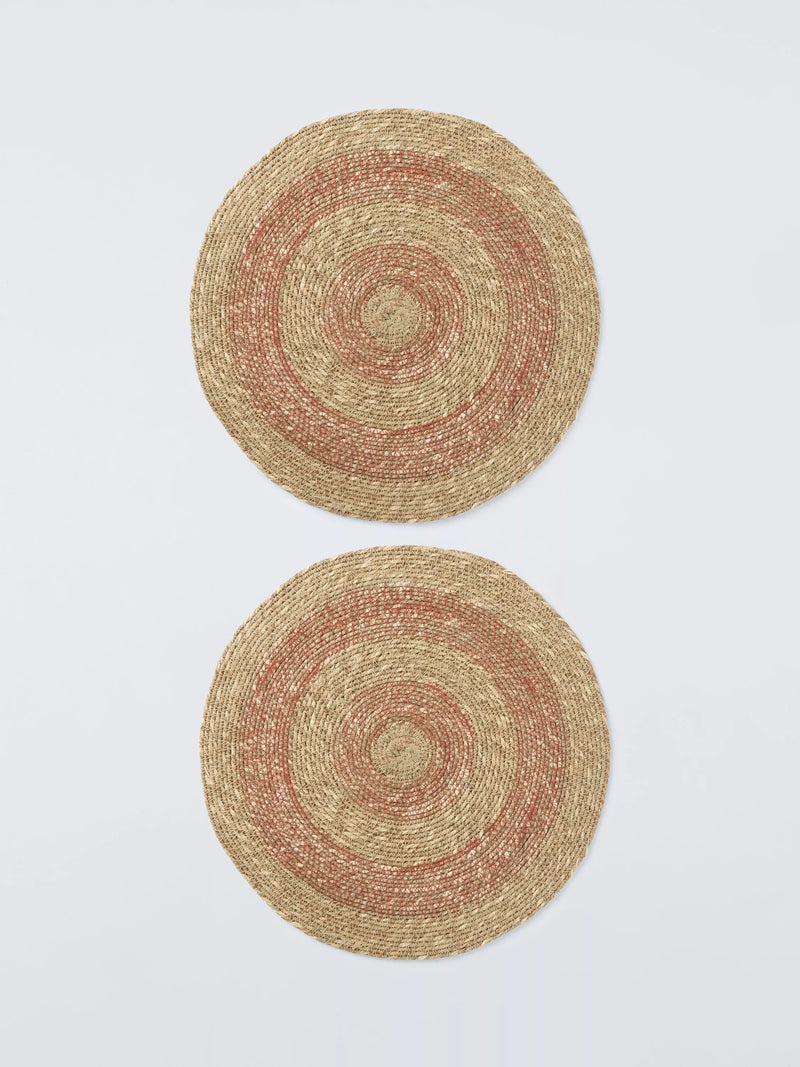 John Lewis jute placemats set of 2 round 35cm, UK version