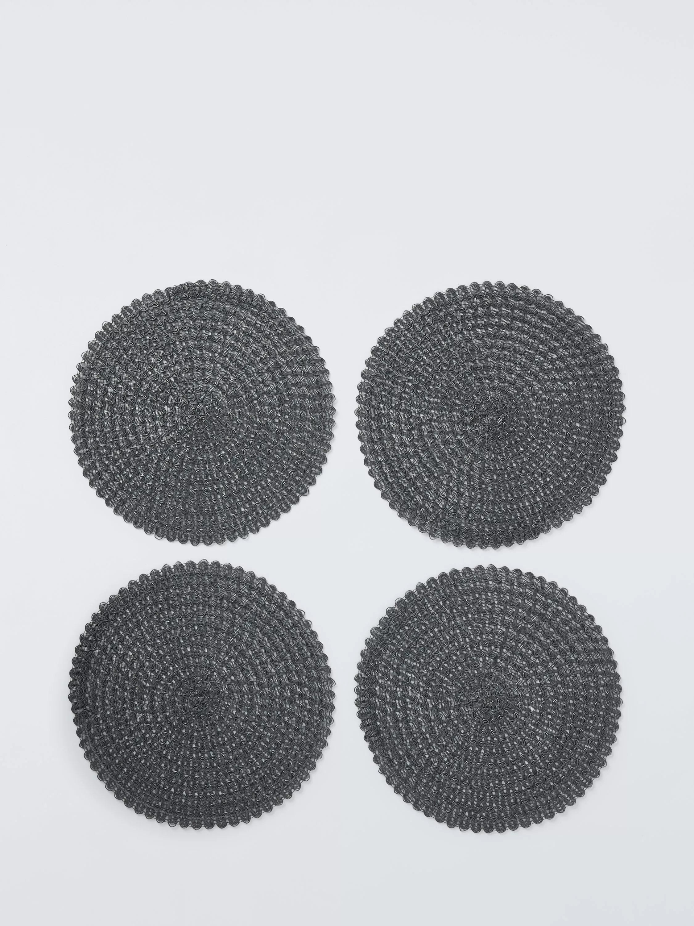 John Lewis Round Braided Scallop Edge Placemats Set of 4