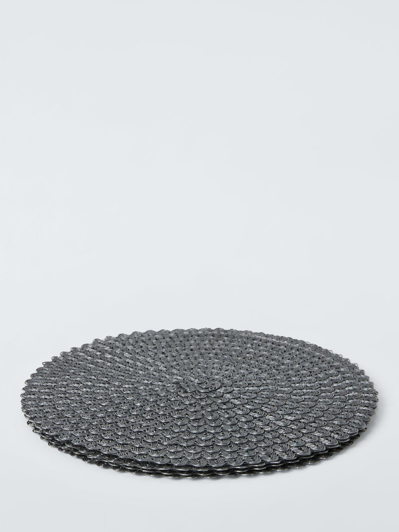 John Lewis round braided scallop edge placemats set of 4 - British product